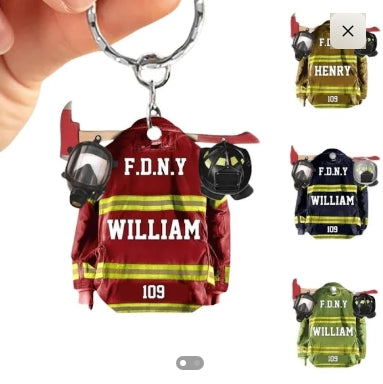 Firefighter Keychain